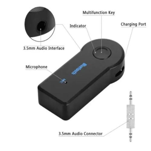 Car Bluetooth Receiver Audio Adapter 1 Pack 1