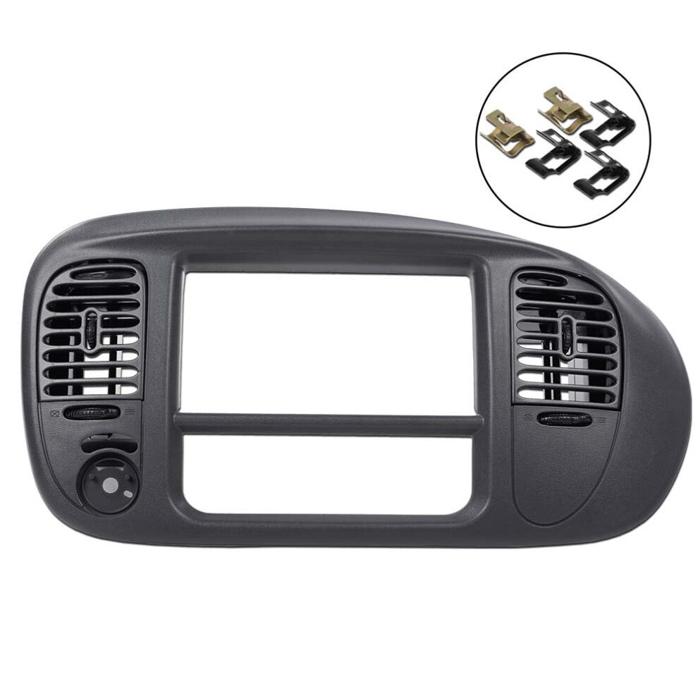 Ford F150 Dash Radio Panel Bezel 2000-2003 Gray 959110280263