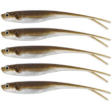 Esca artificiale galleggiante per la pesca con coda biforcuta bionica (5 pezzi)