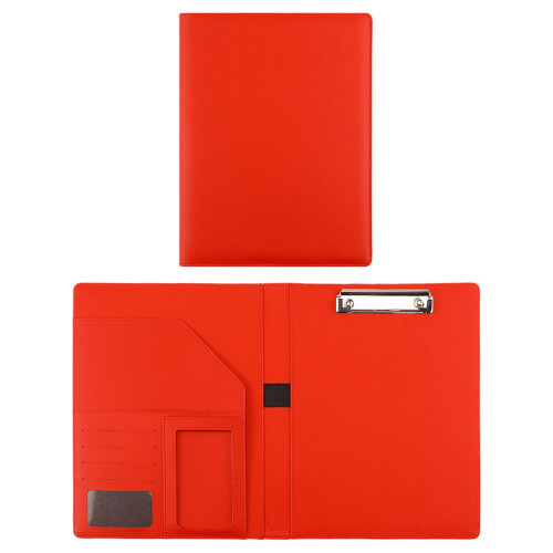 PU Leather Portfolio Folder with Clipboard and A4Pad