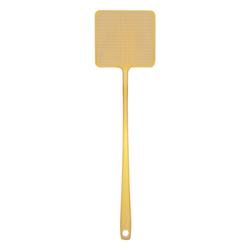 Fliegenklatsche mit langem Griff, robustem Kunststoff, Gold