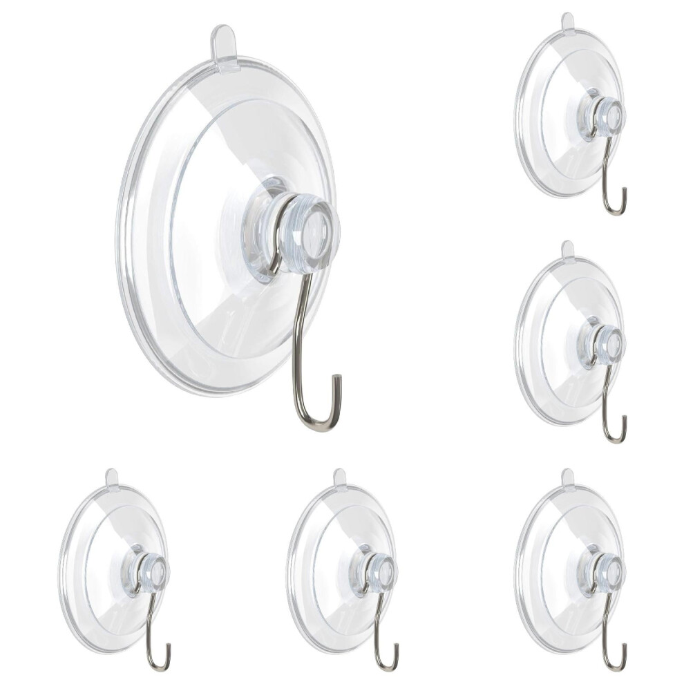 Reusable Suction Cup Hooks For Windows And Showers 2 Inch 962029439929