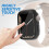 Compatível com Apple Watch de 7/8 polegadas e 45 mm. Capa com protetor de tela de vidro temperado - Preto transparente. 2