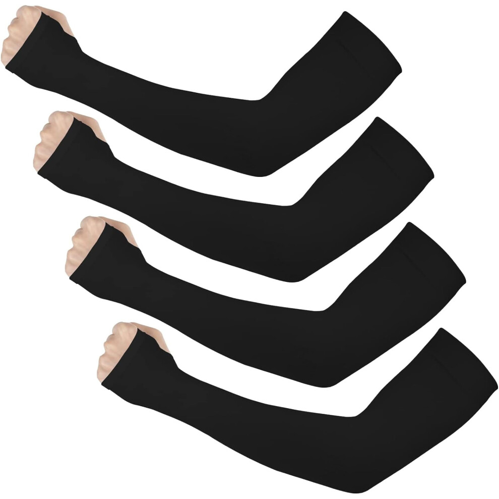 UV Protection Arm Sleeves UPF 50 Compression Cooling 4 Pairs