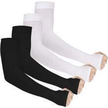 4 paia di manicotti protettivi UV per uomo e donna UPF50, manicotti compressivi rinfrescanti per lo sport.