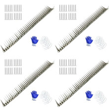 4X Anti Rat Snake Squirrel Baffle Blocks the Rat Crawling Natural Gas Water Pipe Air Conditioning Stab Cover Spikes 1m