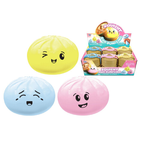 Kandy Toys Z/R Coloured Squishy Bao Bun In Dumpling Case