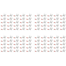 100x Single Pegboard Hooks 50mm Board Slat Wall Retail Display Shop Peg Fits 25mm