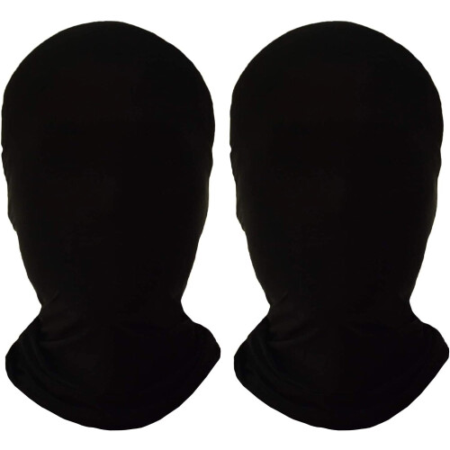 Helmaske i spandex, unisex, 2 deler