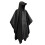 Black waterproof hooded rain jacket unisex 1