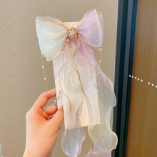 Pinzas para el cabello con lazo, cinta y encaje, accesorios para el cabello de 10 pulgadas.