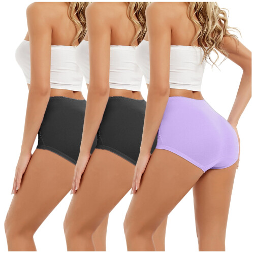 Damtröjor med hög midja, 3-pack