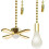 2Pcs Ceiling Fan Pull Chain Set w/ Decorative Bulb, 13.6", Compatible with Ceiling Fans & Lights 1
