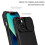 Capa com suporte integrada compatível com iPhone 14 Plus, proteção para a câmera, preta. 3