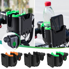 Universal cup and phone holder for bike stroller wheelchair