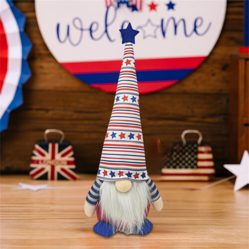 Patriotic Gnome Decor Resin 1 Piece