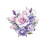 Autocolant decorativ auto cu trandafir, vinil impermeabil, 1 pachet 1