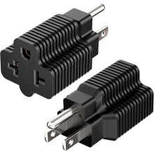 Nätadapter 4-i-1 15A 125V till 20A 250V 2-pack