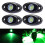 Kit de 4 lampes LED vertes pour rochers, étanches, 12 V 1