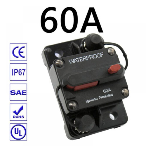 Vodotesný istič 60A s manuálnym resetom
