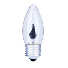 Ampoule à effet flamme vacillante E14 3W style bougie d'Halloween
