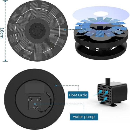 Solar fountain black water pump 1 unit 1