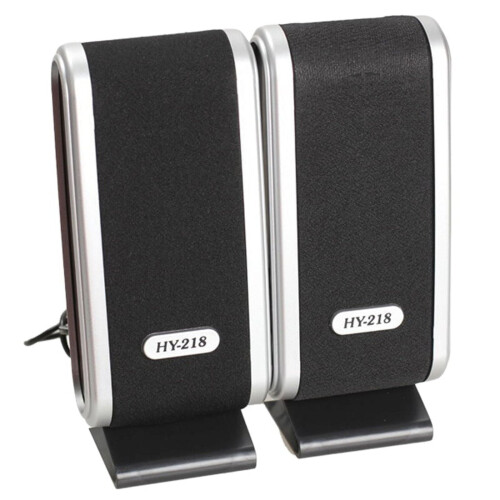 Altoparlanti stereo USB per computer con jack da 3,5 mm (2 pezzi)