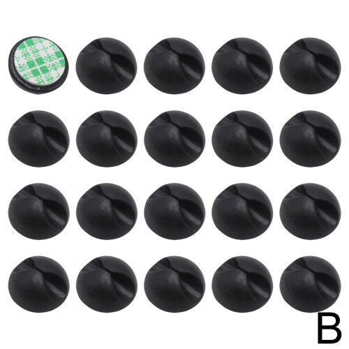 Lot de 10 attaches-câbles pour bureau - Rangement de câbles