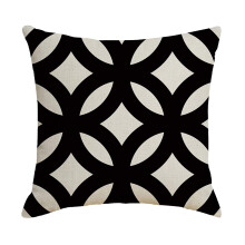 Coussin câlin noir et blanc pour canapé, 45 x 45 cm, 1 pièce
