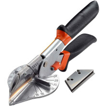 Adjustable Miter Shears for Soft Wood PVC with 10 Blades