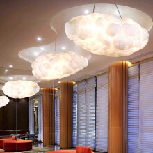 White Cloud Pendant Light Nordic Cotton Ceiling Fixture 1