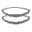 Tiara feminina com aplicações de strass de cristal. 1