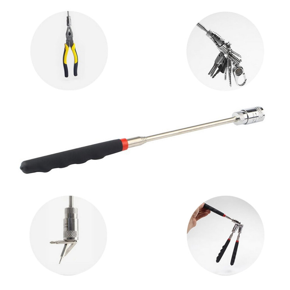 Augper telescopic magnetic pickup tool with LED light