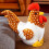 Peluche Poulet, 30 cm 1