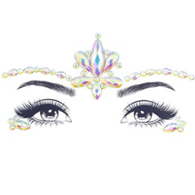 Strass steentjes voor het gezicht, geschikt voor festivals en raves, 100 stuks
