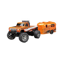 Mini RC Truck1: 64-mittakaavan USB-ladattava perävaunulla ja