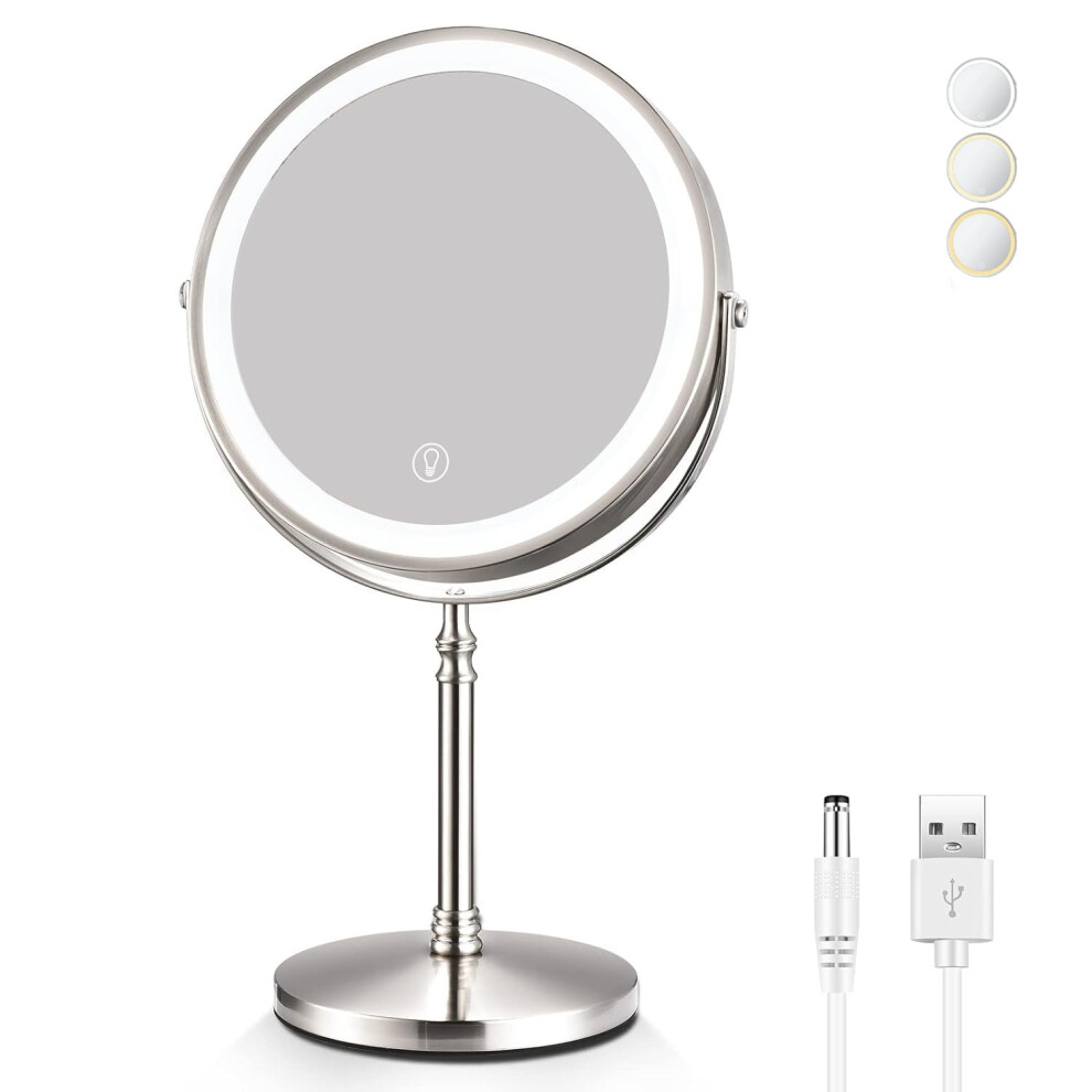 Makeup Mirror 10X Magnification Double-Sided 1X/10X
