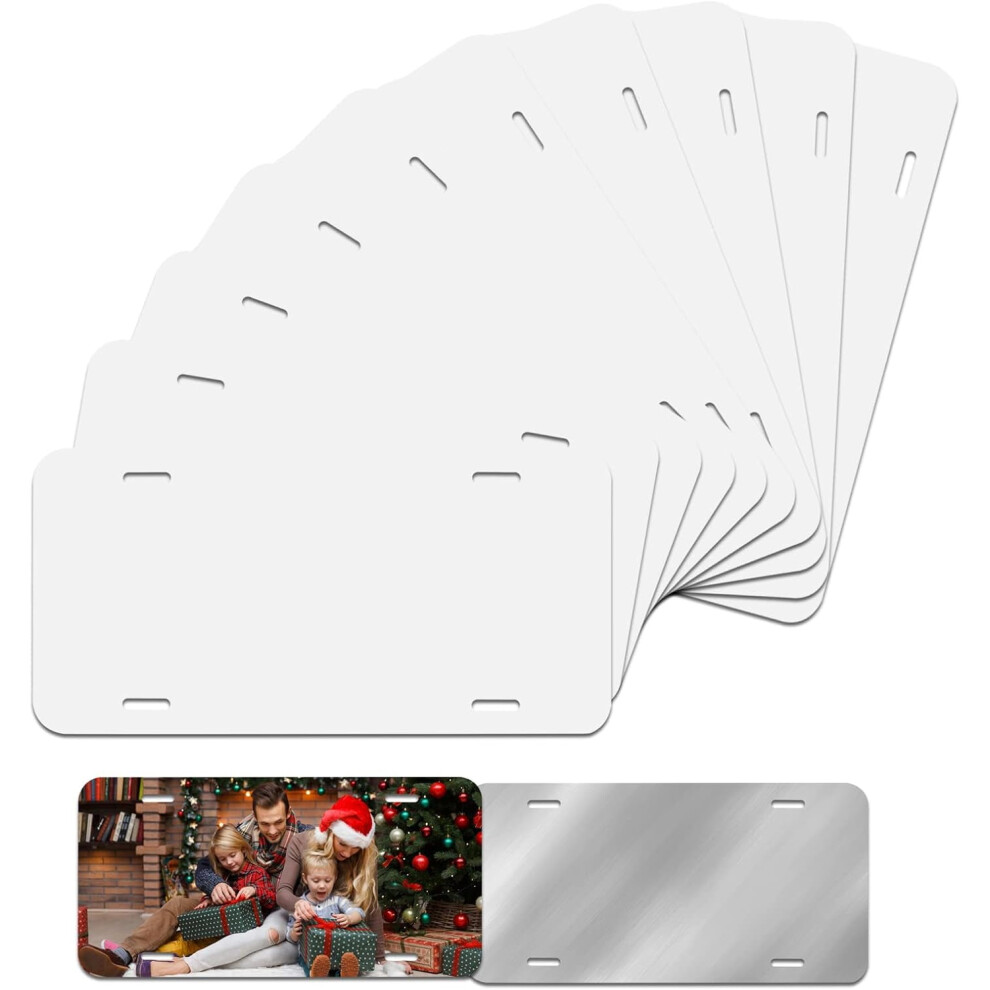 Sublimation License Plate Blanks Aluminum 10-Pack 963904297306