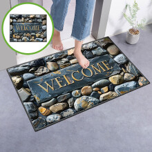 Tapis de salle de bain antidérapant, tapis d'entrée 20 x 30 pouces