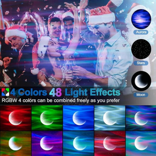 Projecteur d'étoiles Aurore Boréale Veilleuse LED 1