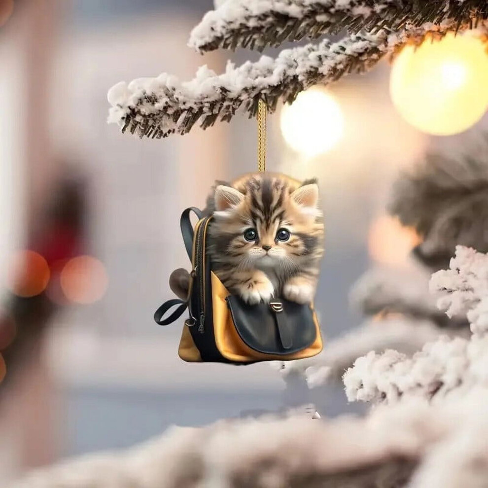 Cat Acrylic Car Mirror Charm Compatible With Most Rearview 963904312320