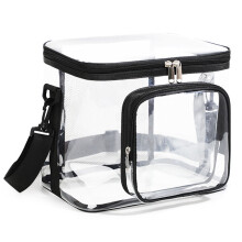 Durchsichtige Lunchtasche aus Kunststoff mit verstellbarem Riemen