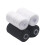 Polyester sewing thread 500m 2-pack black white 2