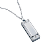 Mini harmonica collier portable 4 trous 8 tons