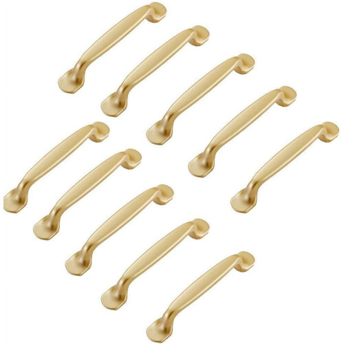 Gold Cupboard Handle 96mm 10pcs
