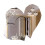 Heart-shaped acrylic mirror silver reflective decor 1