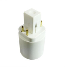 G24q auf E27 LED-Lampenadapter, 4-polig, 15 mm Schraube