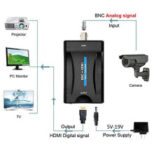 3X Bnc zu Konverter Adapter Buchse Cvbs Bnc Koax 1080P Ausgang Hdcp Haken Überwachung Kamera Dvrs Überwachung