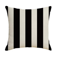 Cuscino da abbraccio impermeabile bianco e nero per divano, 45x45 cm