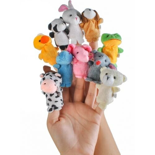 Finger Puppets for Children Multicolor 10-Pack 2